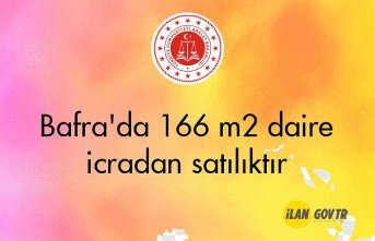Samsun Bafra'da 166 m² daire icradan satılıktır