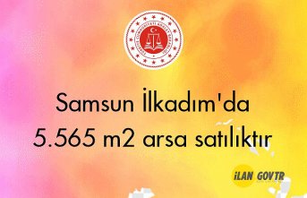 Samsun İlkadım'da 5.565 m2 arsa mahkemeden satılıktır