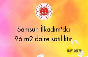Samsun İlkadım'da 96 m² daire mahkemeden satılıktır
