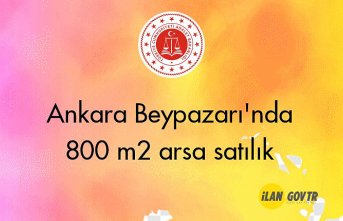 Ankara Beypazarı'nda 800 m² arsa mahkemeden satılık