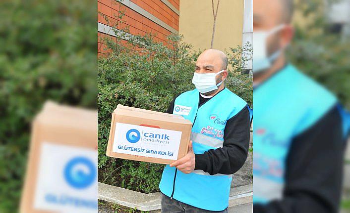 Canik Belediyesinden çölyak hastalarına glütensiz gıda yardımı