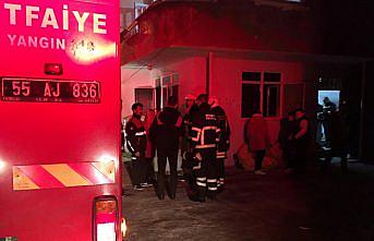 Çarşamba'da bir evde çıkan yangın söndürüldü