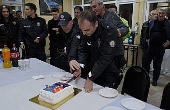 Düzce'de kavga ihbarına gelen polise pasta sürprizi
