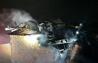 Merzifon'da ev yangını hasara yol açtı