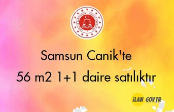 Samsun Canik'te 56 m² 1+1 daire icradan satılıktır