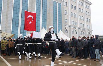 Samsun'da hayatını kaybeden polis memuru toprağa verildi