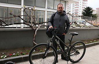 Samsun'da okulun önünden bisiklet çalan 