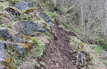 Trabzon'da heyelan nedeniyle 5 ev boşaltıldı