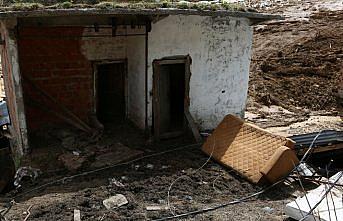 Trabzon'daki heyelanın ardından başlatılan hasar tespit çalışmaları sürüyor