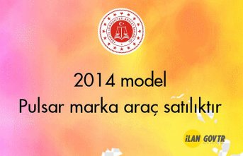 2014 model Pulsar marka araç icradan satılıktır