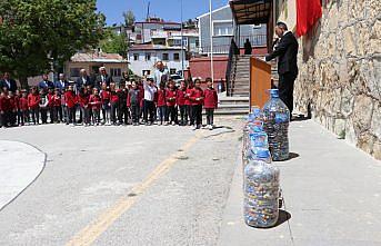 Bayburt'ta öğrenciler 450 kilogram atık pili geri dönüşüme kazandırdı
