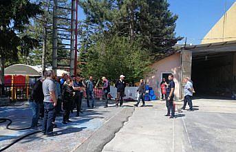 Bolu'da belediye personeline yangın eğitimi verildi