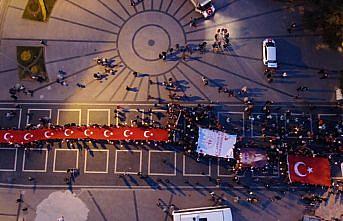 Düzce’de fener alayı yürüyüşü