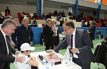 Havza'da festival kapsamında düzenlenen satranç turnuvası başladı