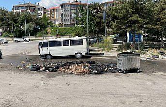 Karabük'te sanayi sitesinde atık yangını söndürüldü