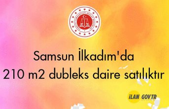Samsun İlkadım'da 210 m² dubleks daire mahkemeden satılıktır