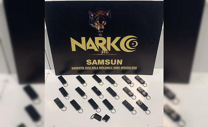 Samsun'da 19 adet suikast tabancası ele geçirildi