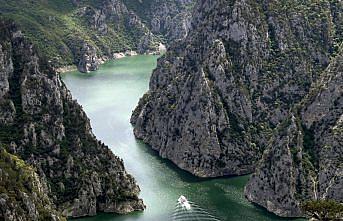 Samsun'daki Şahinkaya Kanyonu canlanan doğasıyla ziyaretçilerini bekliyor