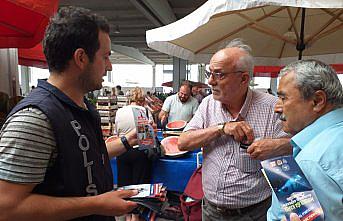 Alaplı emniyeti hırsızlığa karşı vatandaşları broşürle bilgilendirdi