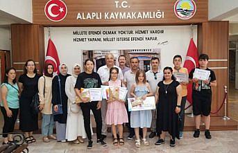 Alaplı'da dereceye giren öğrenciler ödüllendirildi