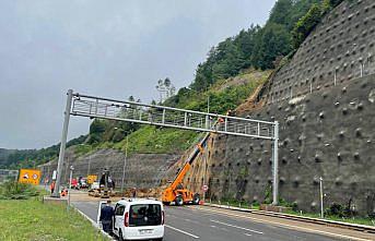 Bolu Dağı Tüneli İstanbul istikameti heyelan nedeniyle ulaşıma kapatıldı