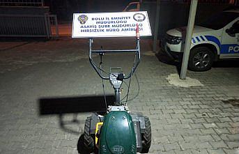 Bolu'da çapa makinesi çaldığı iddia edilen şüpheli tutuklandı