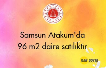 Samsun Atakum'da 96 m² daire mahkemeden satılıktır