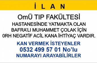 ACİL KAN ARANIYOR