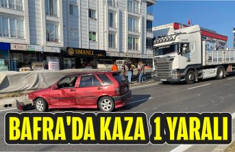 BAFRA'DA KAZA  1 YARALI