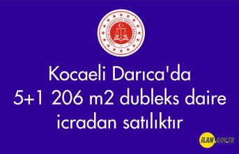 Kocaeli Darıca'da 5+1 206 m² dubleks daire icradan satılıktır
