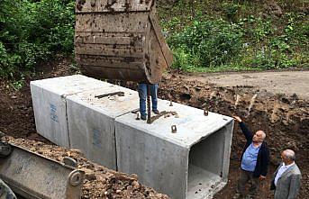 Ordu'da şiddetli yağışın yol açtığı hasarın giderilmesi için çalışmalar sürüyor
