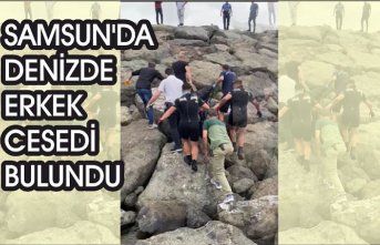 Samsun'da denizde erkek cesedi bulundu