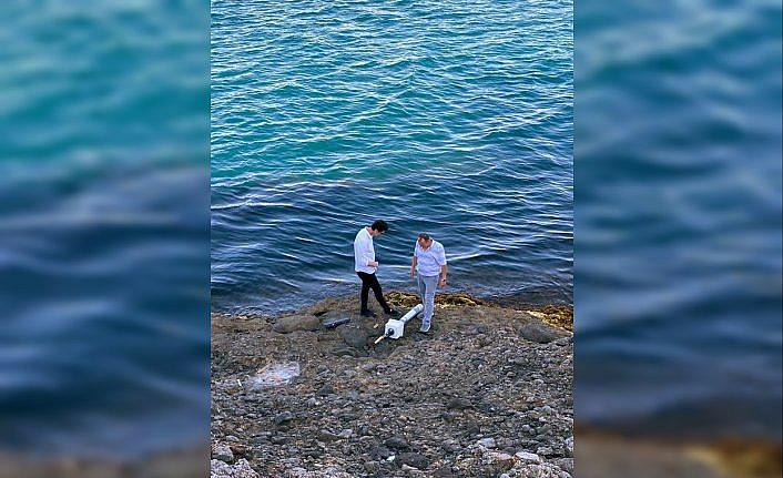 Sinop sahilinde denizaltı malzemesi “hava ştandrosu“ bulundu