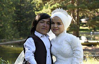 Sosyal medyada tanışan akondroplazili çift için ilk düğün Gümüşhane'de yapıldı