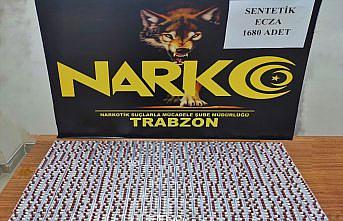 Trabzon'da uyuşturucu operasyonunda sentetik ecza ele geçirildi