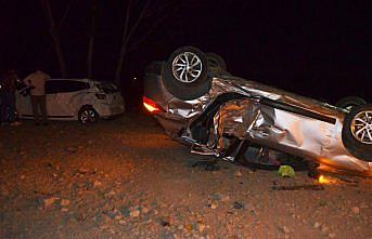 Amasya’da domuz sürüsünün neden olduğu trafik kazasında 8 kişi yaralandı