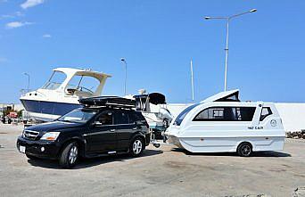 Amasyalı kardeşler karada karavan, suda yat olabilen araç tasarladı