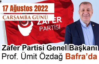 Çarşamba Günü Ümit Özdağ Bafra'da