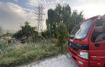 Karabük'te çıkan ot yangını trafo merkezine sıçramadan söndürüldü