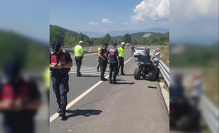 Karabük'te devrilen ATV'nin sürücüsü ağır yaralandı