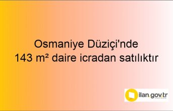 Osmaniye Düziçi'nde 143 m² daire icradan satılıktır