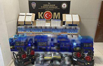 Samsun’da 93 bin 600 filtreli sigara kağıdı ele geçirildi