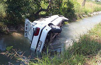 Tokat'ta sulama kanalına devrilen otomobildeki 3 kişi yaralandı