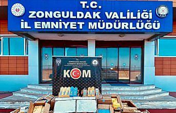 Zonguldak'ta 188 bin makaron ele geçirildi