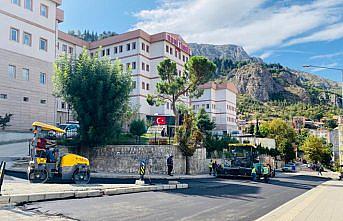 Amasya Belediyesinin asfalt çalışmaları devam ediyor