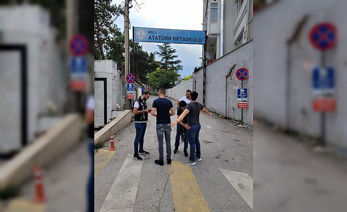 Bolu'da Narkotim'lerden okul önlerinde denetim