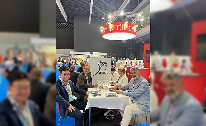 Karabük Üniversitesi Rektörü Polat, İspanya'daki eğitim fuarına katıldı