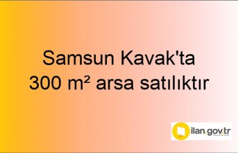 Samsun Kavak'ta 300 m² arsa mahkemeden satılıktır