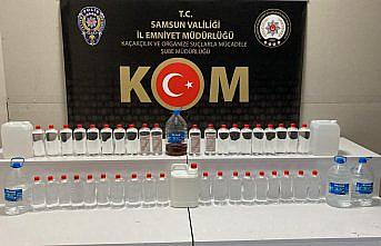 Samsun'da sahte içki operasyonunda bir şüpheli yakalandı