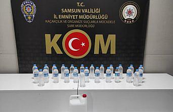 Samsun'da sahte içki operasyonunda bir zanlı yakalandı